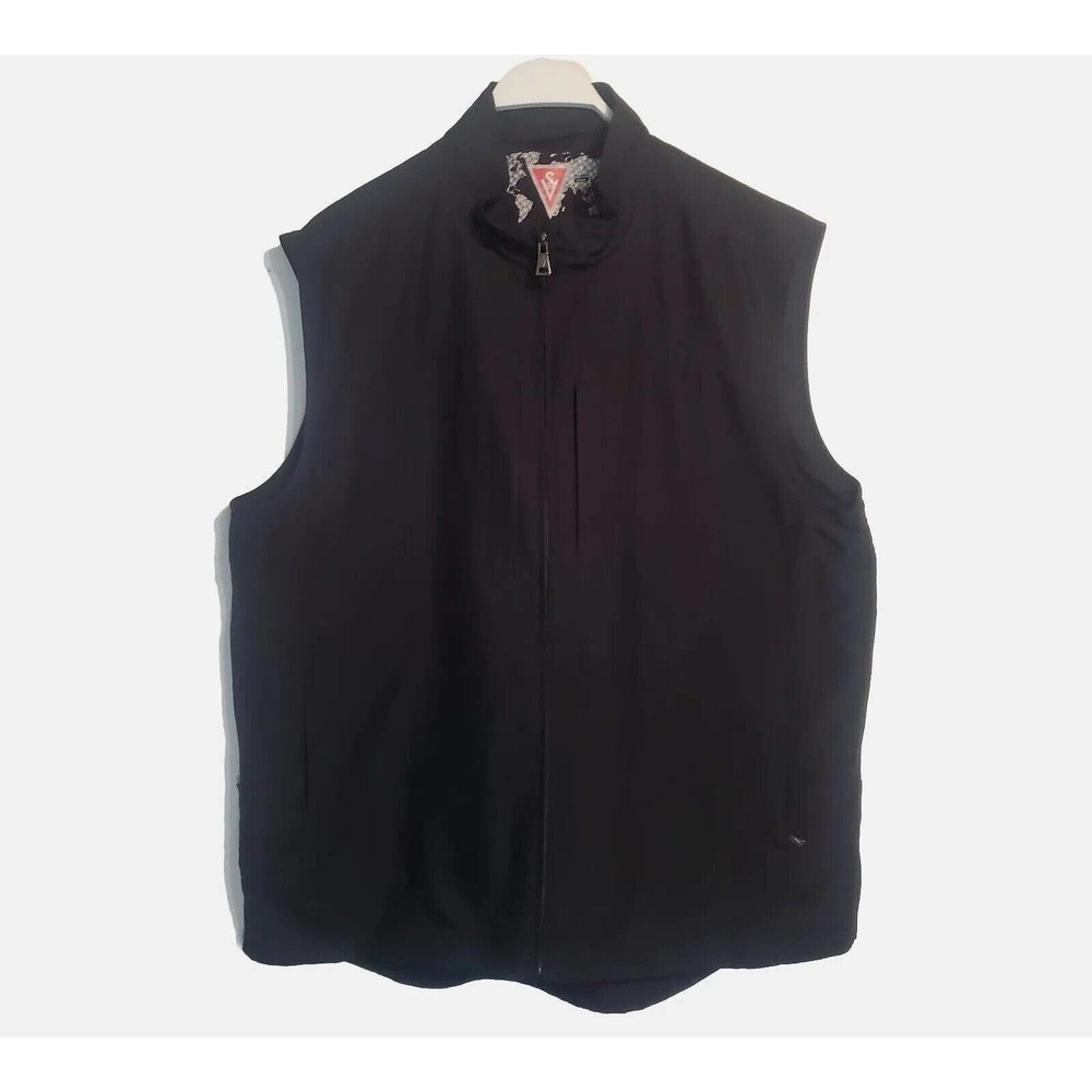 ScotteVest Vest Mens Large Black RFID Travel Full Zip Sleeveless Tech XL